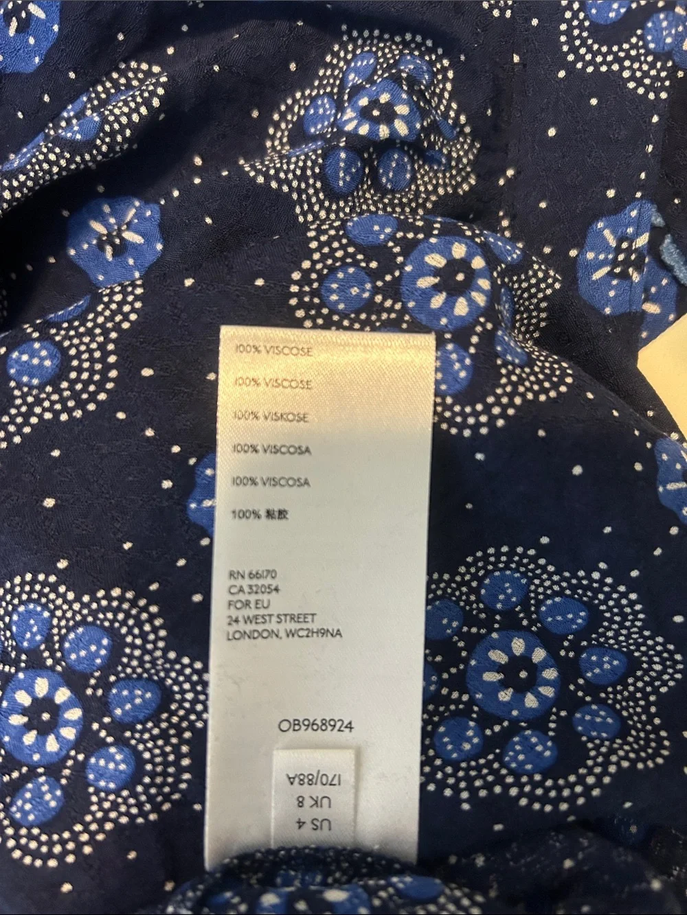 NWT Anthropologie Maeve Peasant Style Blouse. Size 4 - Picture 11 of 11